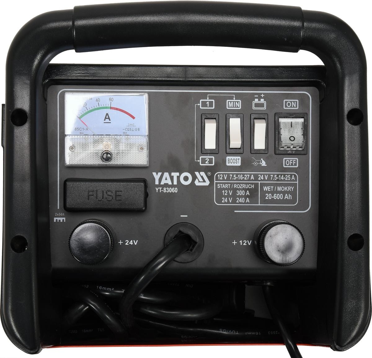 Yato Batterieladegerät 12/24 V 25 A 230 V Batterie-Ladegerät