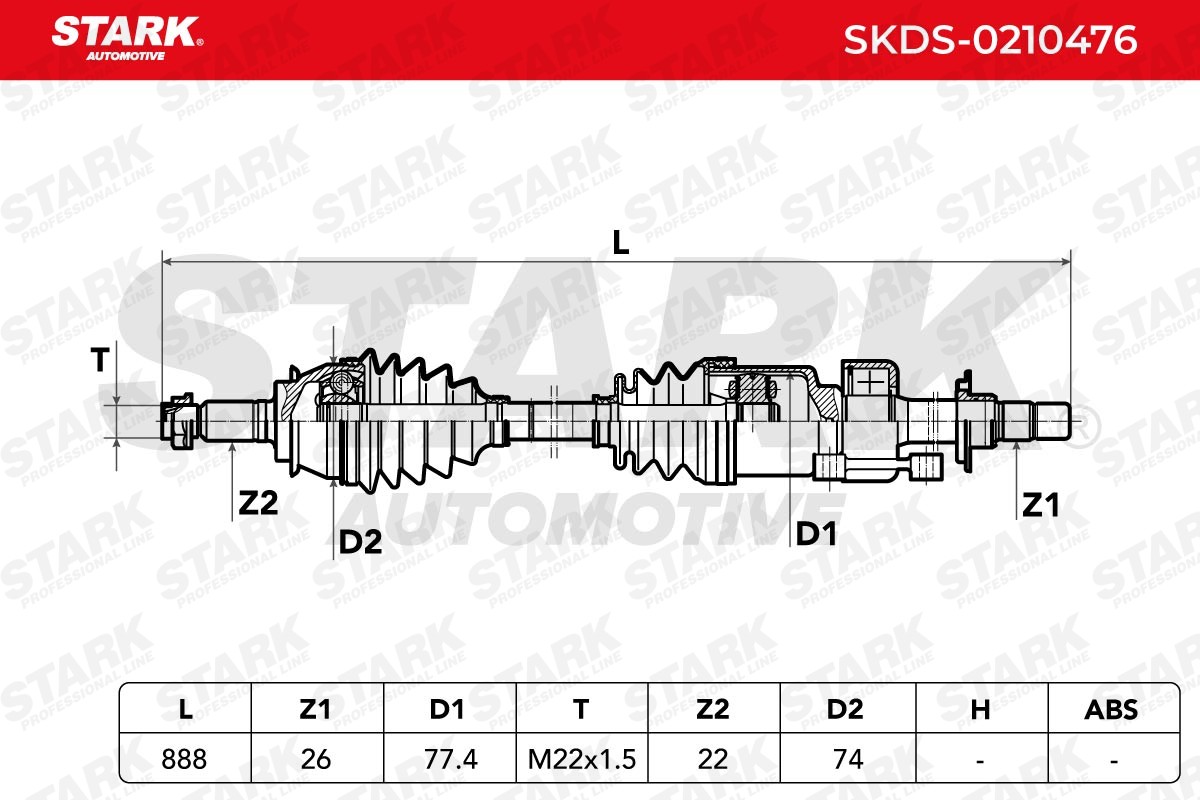 STARK CV axle SKDS-0210476 buy online