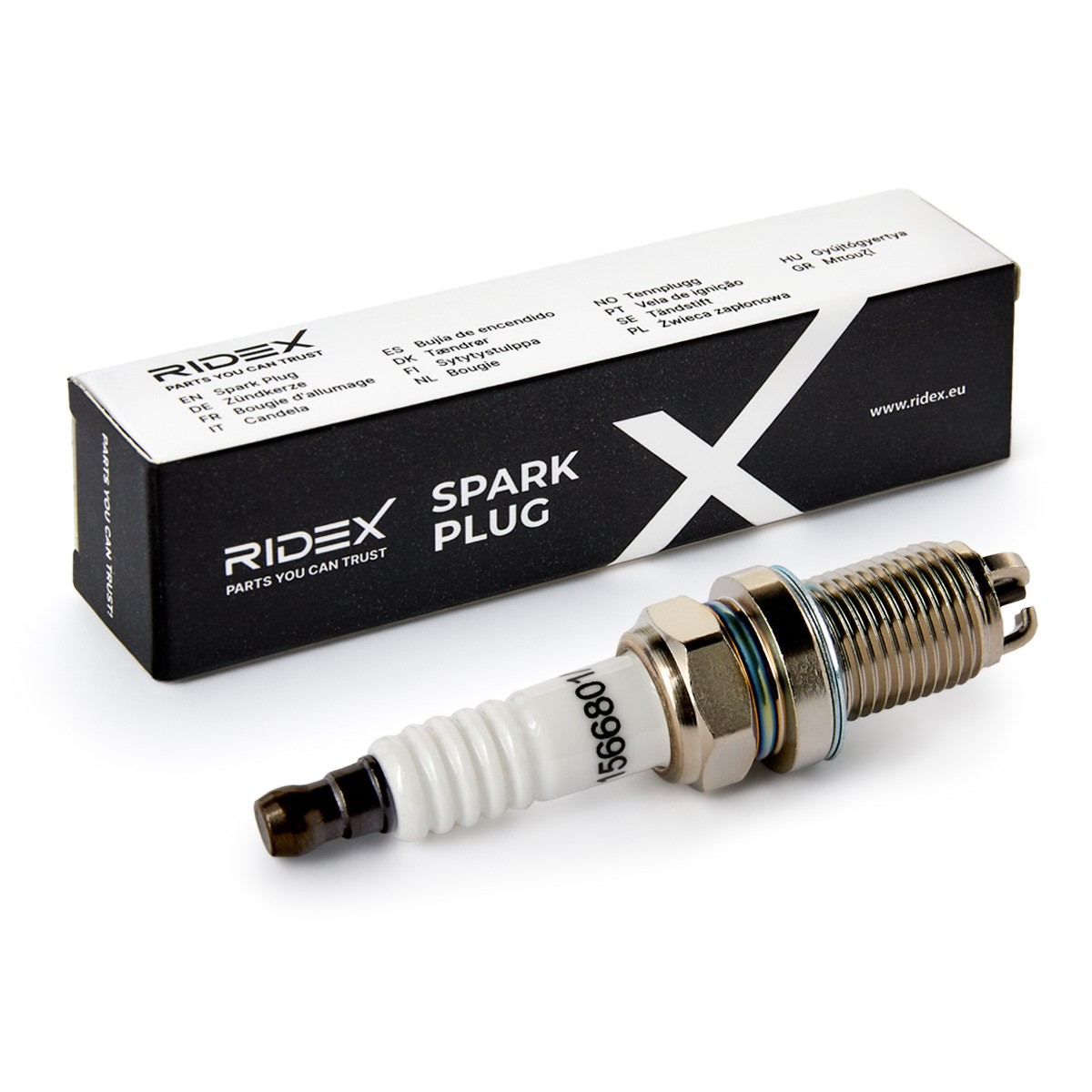 Original RIDEX Spark plug 686S0100 for AUDI A3