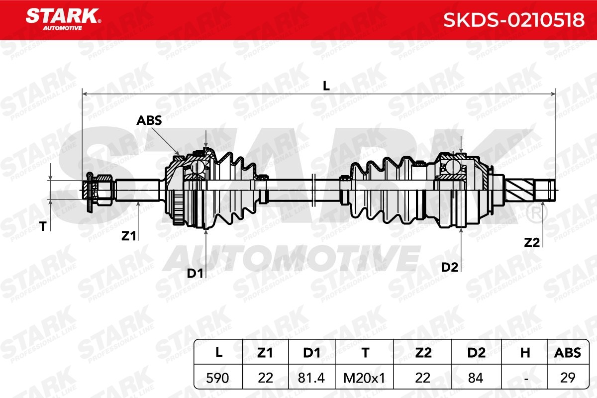 STARK CV axle SKDS-0210518 buy online