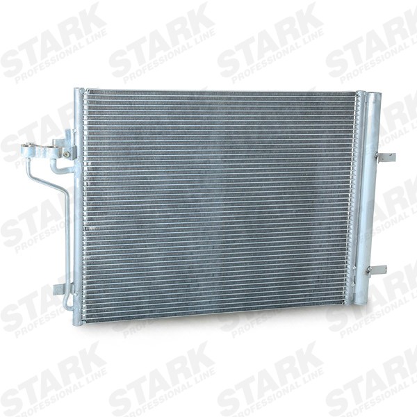 STARK SKCD-0110561 Air conditioning condenser with dryer, 603 x 467 x 16 mm, 10mm, 7,0mm, Aluminium, R 134a