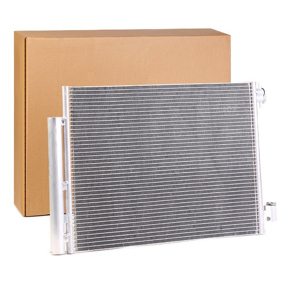 RIDEX 448C0302 Air conditioning condenser with dryer, 15,5mm, 10,2mm, Aluminium, R 134a, 396mm