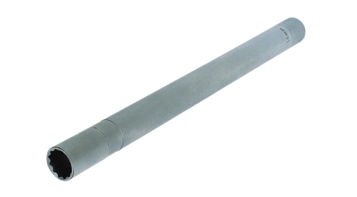 Clé bougie tube 12 pans longueur 270 mm 14 mm pas cher