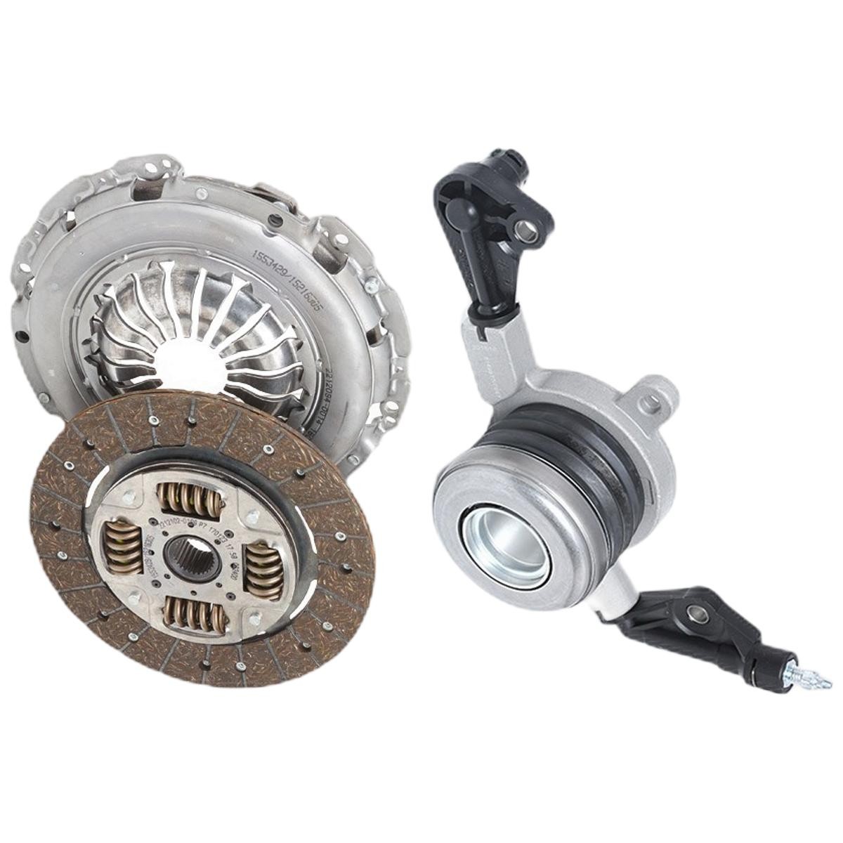 RIDEX 479C0379 Clutch kit with central slave cylinder, with clutch pressure plate, with clutch disc, 240mm