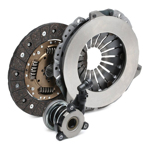 RIDEX 479C0411 Clutch replacement kit three-piece, with clutch pressure plate, with central slave cylinder, with clutch disc, 210mm