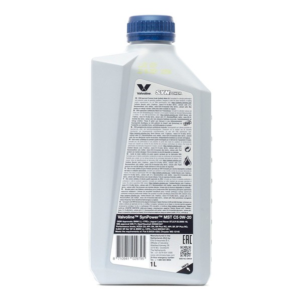 Valvoline Huile moteur MERCEDES-BENZ,BMW,VOLVO 886742