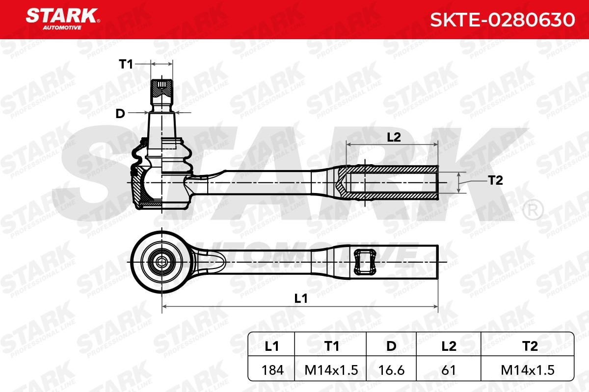 STARK Track rod end ball joint SKTE-0280630 buy online