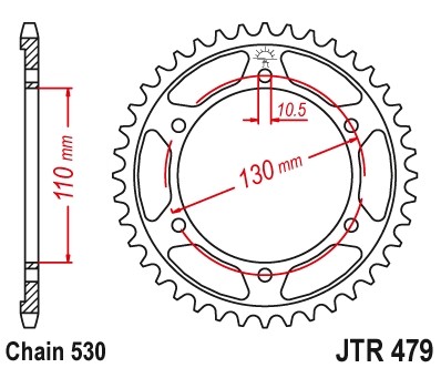 JTSPROCKETS Chain Sprocket JTR479.39