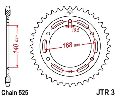 JTSPROCKETS Chain Sprocket JTR3.42