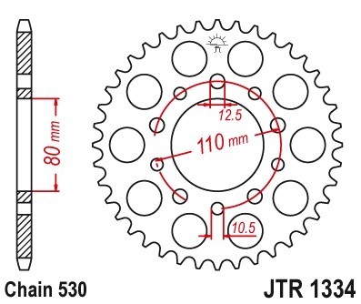 JTSPROCKETS Chain Sprocket JTR1334.44