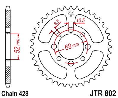 JTSPROCKETS Chain Sprocket JTR802.47