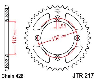 JTSPROCKETS Chain Sprocket JTR217.49