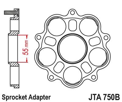 JTSPROCKETS Chain Sprocket JTA750B