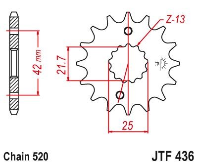 Kettenritzel JTSPROCKETS JTF436.14