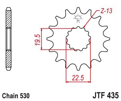 Kettenritzel JTSPROCKETS JTF435.15