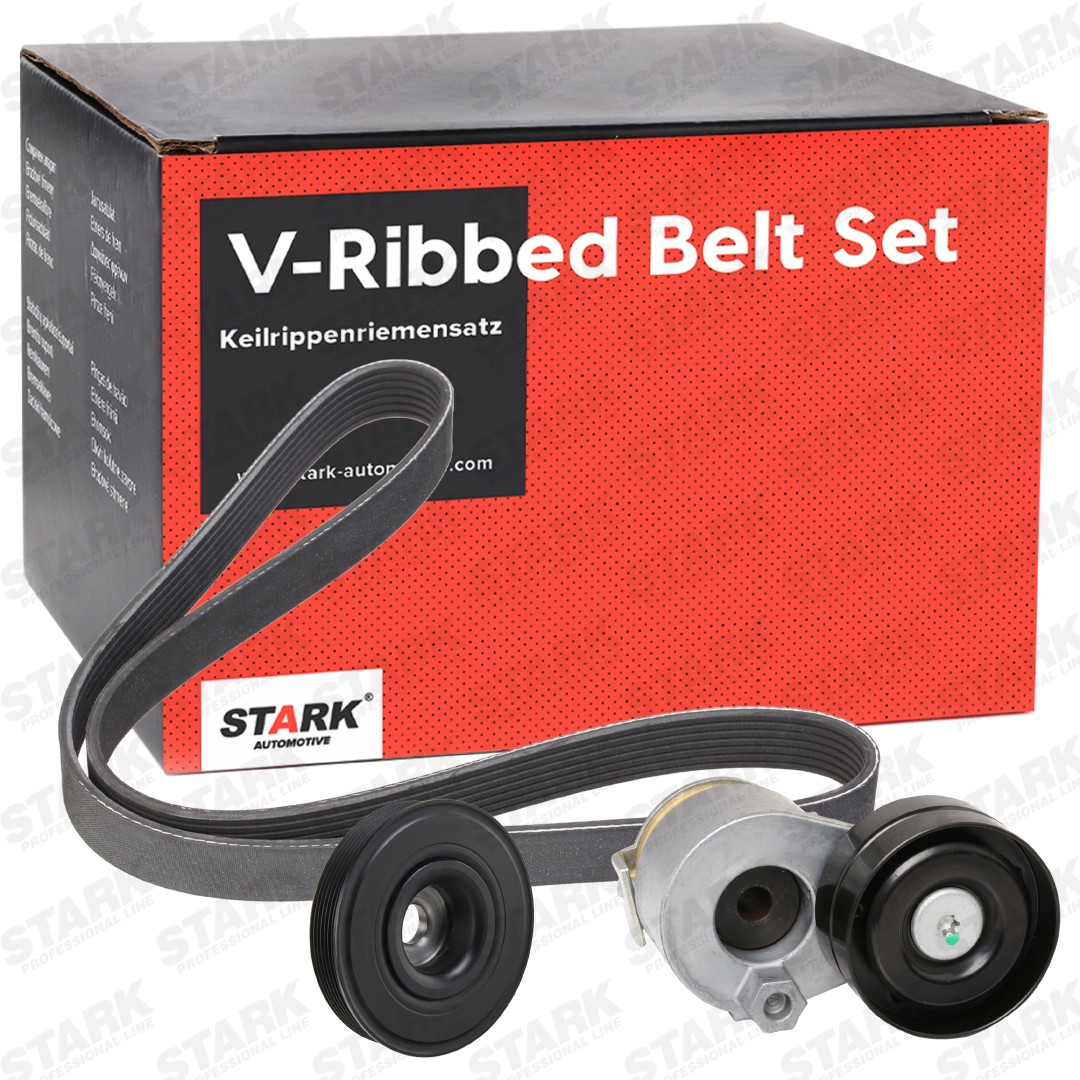 STARK SKRBS-1200513 V-Ribbed Belt Set Pulleys: with crankshaft pulley