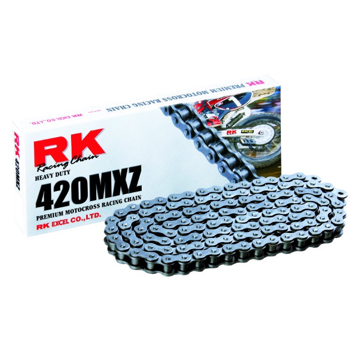 KTM EXC Kette 420, Kette offen, mit Kettenschloss RK MXZ 420MXZ-104
