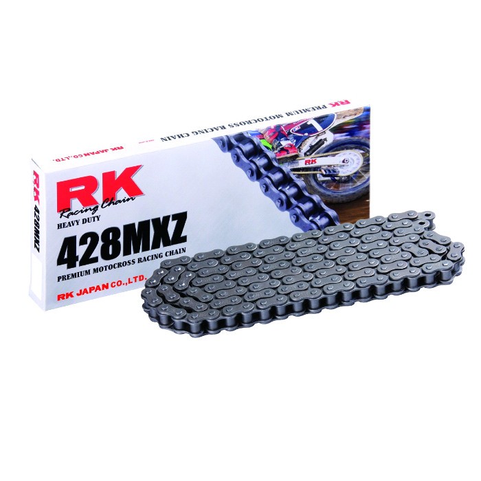 KTM RACE Kette 428, Kette offen, mit Kettenschloss RK MXZ 428MXZ-122