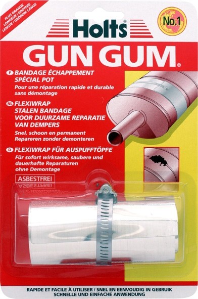 Holts Gun Gum Auspuff Reparatur Set Paste 200 g + Bandage 1 Stück