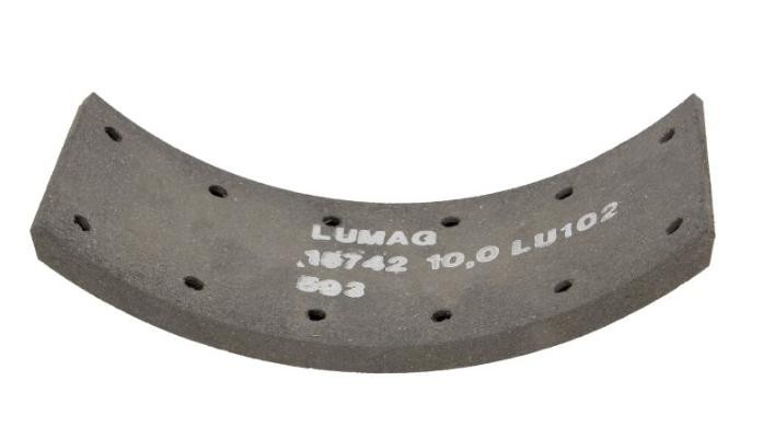 LUMAG Brake Lining, drum brake 15349 10 101 10 suitable for MERCEDES-BENZ O, T2