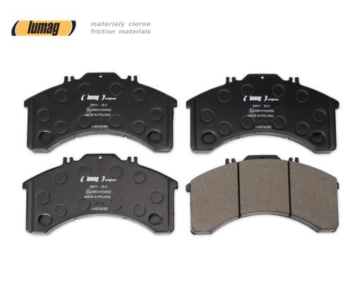 Brake pad kit LUMAG prepared for wear indicator - 29011 00 901 10