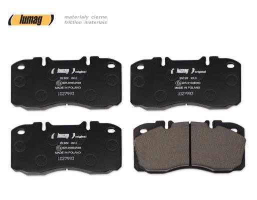 29122 LUMAG excl. wear warning contact Height: 65,5mm, Width: 164,6mm, Thickness: 20,2mm Brake pads 29122 00 902 10 buy