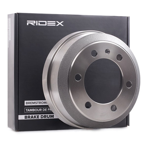 RIDEX 123B0235 Brake Drum 254mm, Rear Axle
