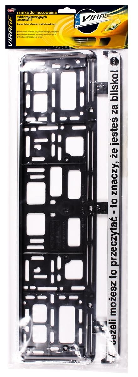 93-002 VIRAGE Kennzeichenhalter schwarz, mit Logo, rahmenlos ▷ AUTODOC  Preis und Erfahrung