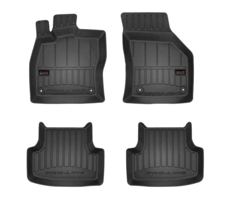 FROGUM 3D407060 Floor mats Rubber, Front and Rear, Quantity: 4, black, Tailored