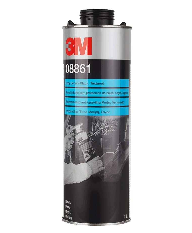 3M 08861 Underbody Protection Tin, not over-paintable, Permanently elastic, Capacity: 1l, black