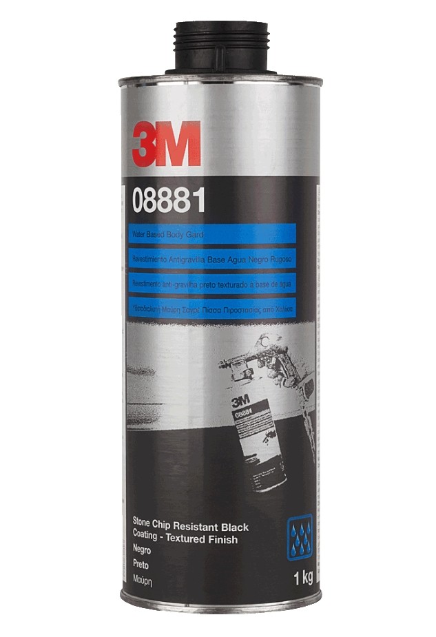 3M 08881 Anti stone chip paint Tin, black, Over-paintable, Capacity: 1l