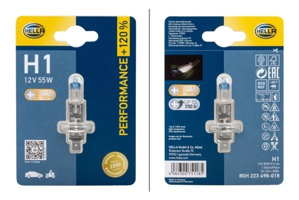 Mercedes E-Class Headlight bulbs 15238266 HELLA 8GH 223 498-018 online buy