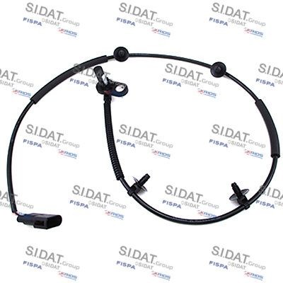 84.1606 SIDAT Wheel speed sensor JAGUAR Rear Axle Right, Hall Sensor, 2-pin connector, 960mm, 28mm, black, oval