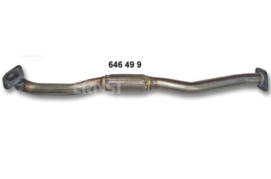 ERNST 646499 Exhaust Pipe Length: 1040mm, Front, after catalytic converter