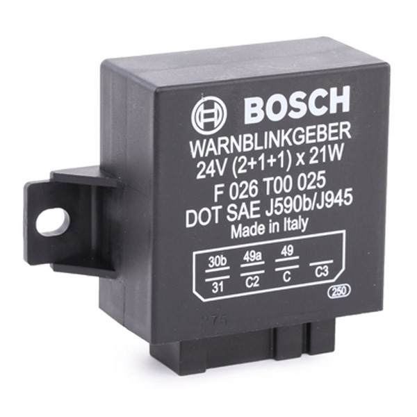 F026T00025 Flasher unit BOSCH 24V / 2+ 1+ 1(8)X 21 W review and test