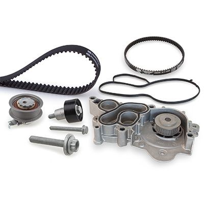 GATES KP25680XS-2 Water pump + timing belt kit VW T-ROC 2019 in original quality