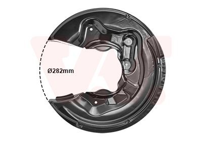 Great value for money - VAN WEZEL Splash Panel, brake disc 0334374