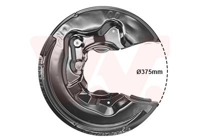 Great value for money - VAN WEZEL Splash Panel, brake disc 0334377