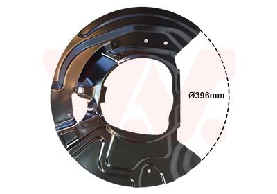 VAN WEZEL Splash Panel, brake disc 0687371 BMW X5 2016