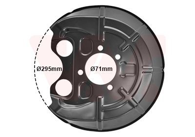 VAN WEZEL Rear Axle Right Brake Disc Back Plate 3768374 buy