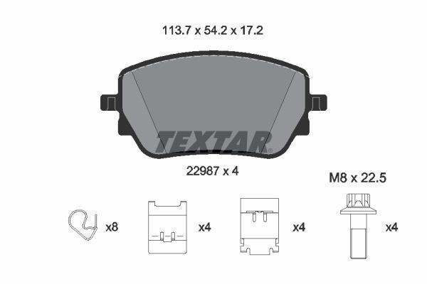 22987 TEXTAR 2298701 Poly v-belt kit Mercedes W177 A 200 4-matic 163 hp Petrol 2020 price