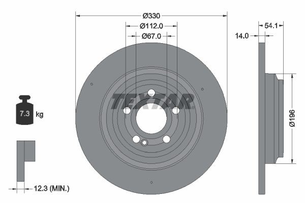 Brake discs suitable for MERCEDES-BENZ GLE (W167) rear and front