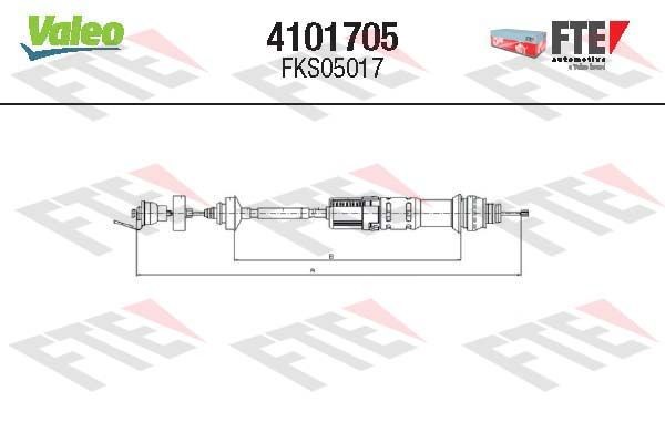 FTE 4101705 Clutch Cable 2150.AH