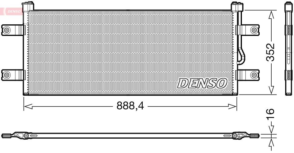DCN99068 DENSO Klimakondensator MERCEDES-BENZ AROCS