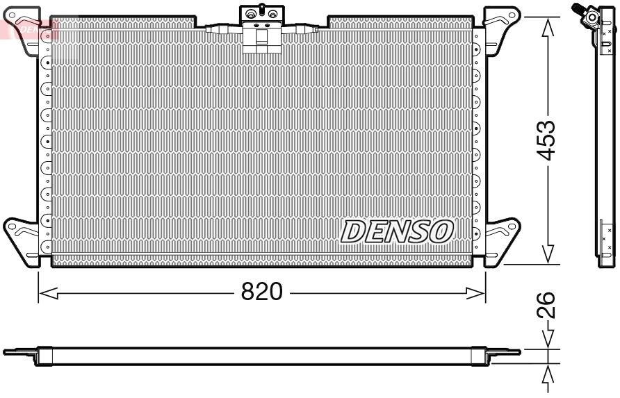 DENSO DCN99075 Air conditioning condenser 1449779