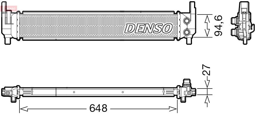 DENSO 648 x 115 x 27 mm Radiator DRM02042 buy