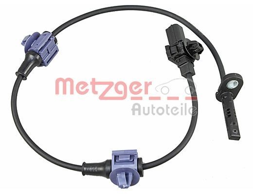 METZGER Rear Axle Left, 2-pin connector Number of pins: 2-pin connector Sensor, wheel speed 09001048 buy