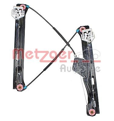 METZGER 2160440 Window regulator Right Front, Operating Mode: Electric, without electric motor