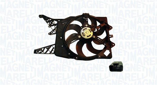 Opel MERIVA Radiator cooling fan 15254689 MAGNETI MARELLI 069422763010 online buy