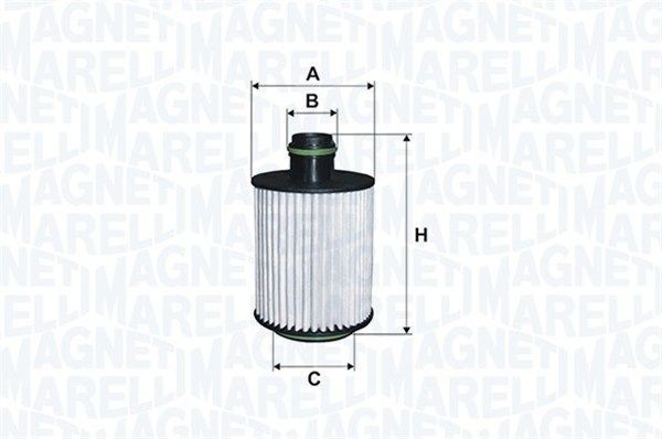 71762464 MAGNETI MARELLI Filter Insert Ø: 54mm, Height: 130mm Oil filters 153071762464 buy